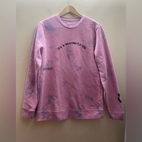 PacSun Sweaters - Pacsun Women Crew Neck Purple Pink Design Sweater Size Small